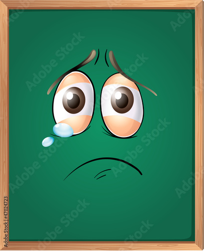 a green board