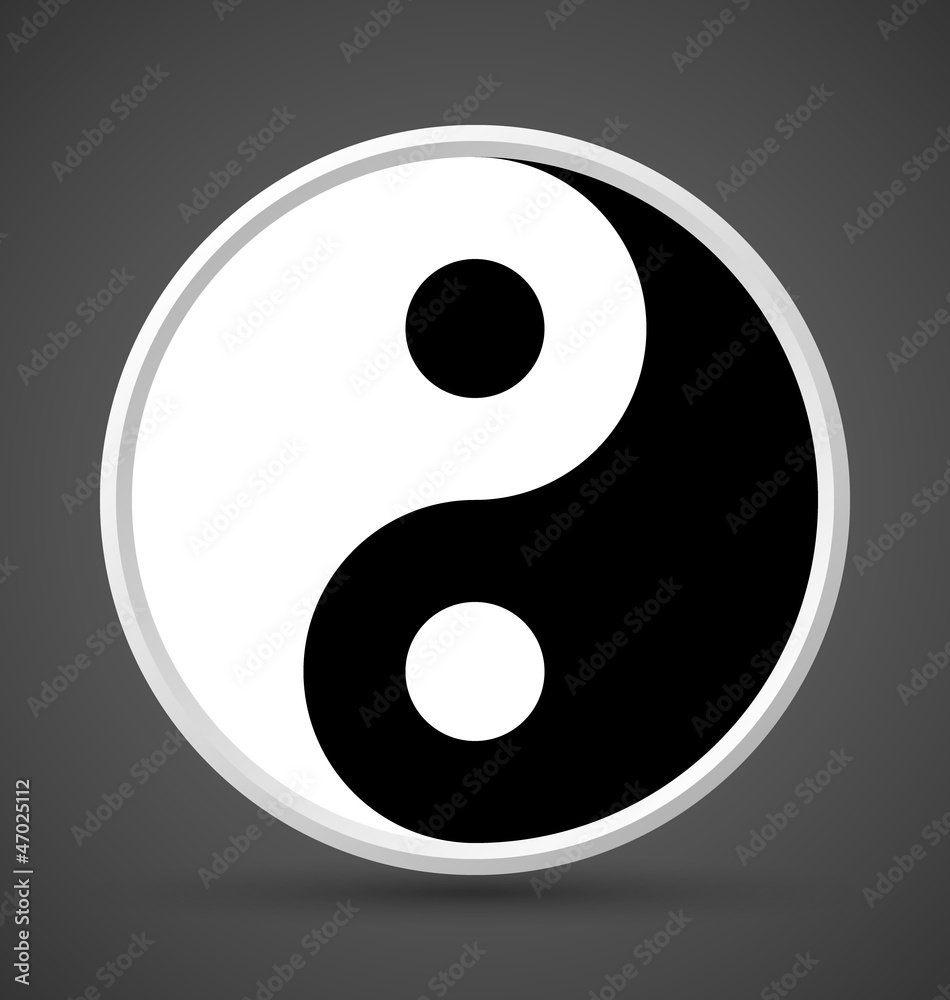 Yin Yang symbol icon Yin Yang symbol icon