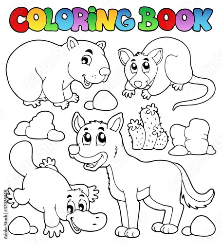 Coloring book Australian fauna 1