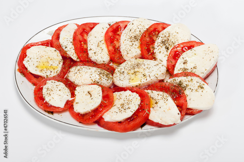 tomatos and mozarella cheese