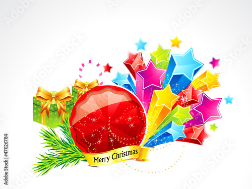 abstract christmas background with stars
