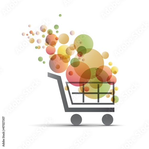 Logo discount. Shopping cart # Vector