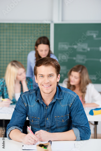 Obraz na płótnie student im unterricht