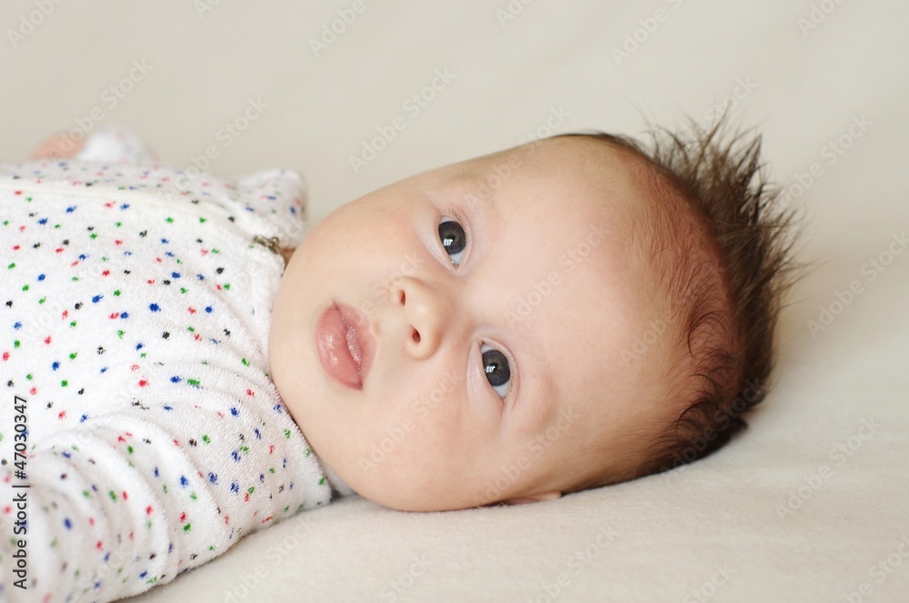 Portrait of the quiet baby (2 months) Portrait of the quiet baby (2 months)