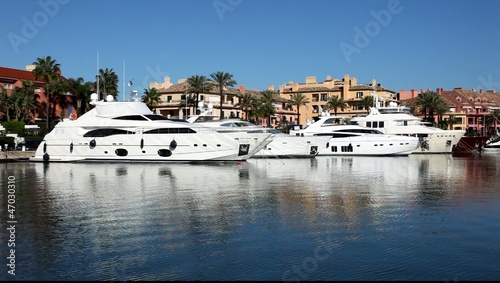 Marina in Sotogrande, Costa del Sol, Andalusia, Spain photo