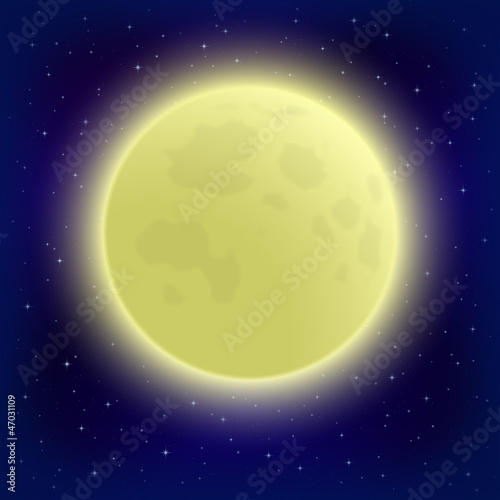 Moon in space
