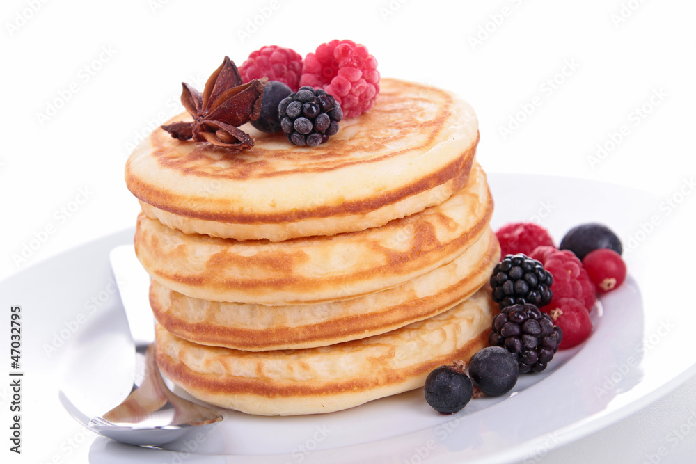 pancakes with berries fruits pancakes with berries fruits