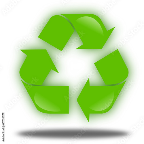 Logo recyclage flottant
