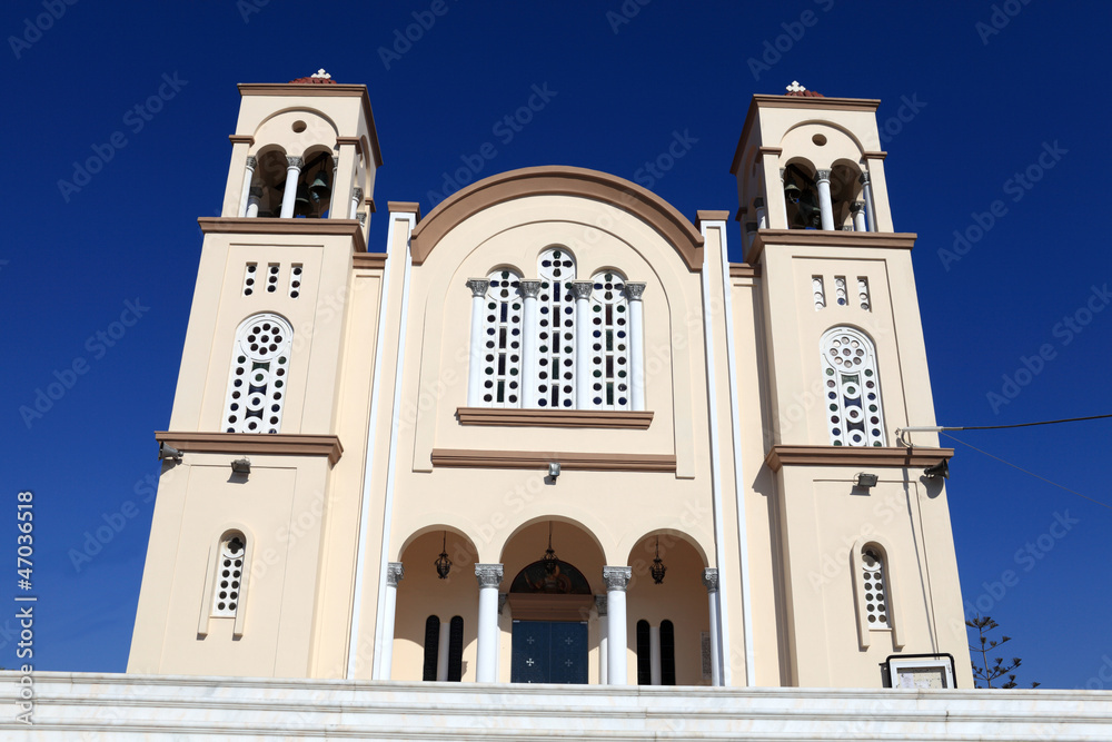 Facade of greek church