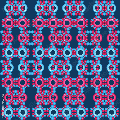 Colorful wallpaper from beads on dark blue background