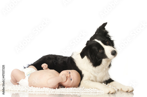 Baby with Dog - Baby mit Hund © DoraZett