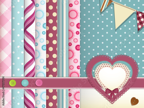 vintage scrapbook layout2