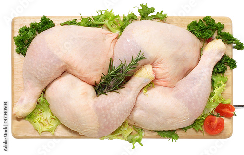 Cosce di pollo - thigh of chicken photo