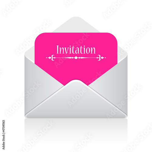Invitation envelope icon photo