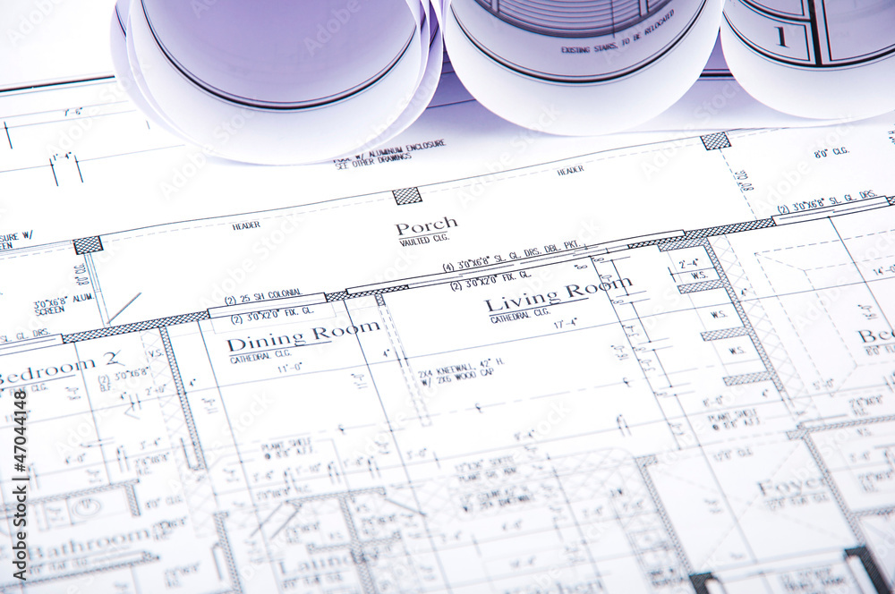 architectural documents, rolls