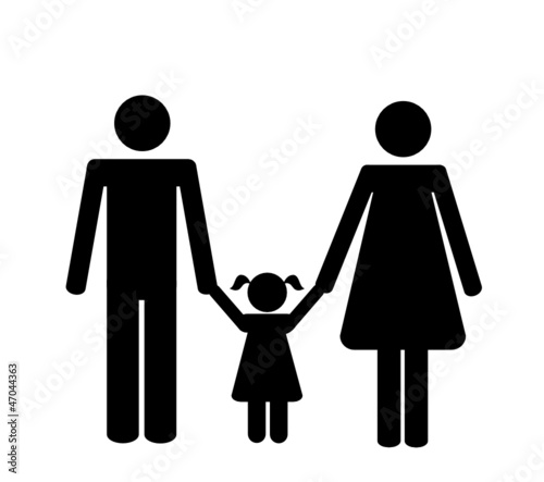 piktogramm kleine familie
