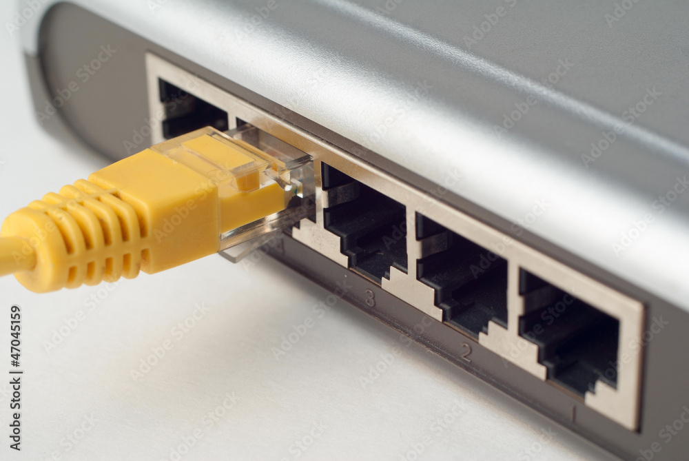 Ethernet cabel close-up Ethernet cabel close-up