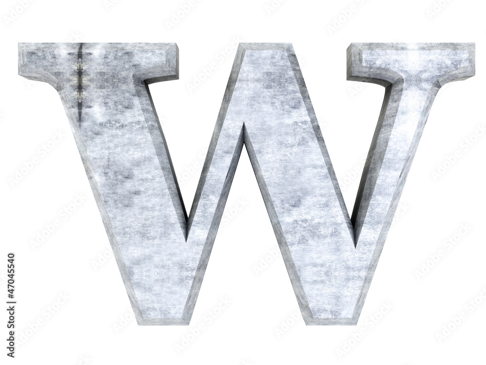Obraz premium Buchstabe w