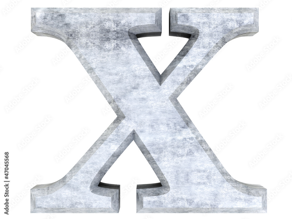 Obraz premium Buchstabe x