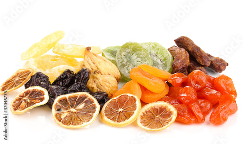 Dried fruits isolated on white © Africa Studio
