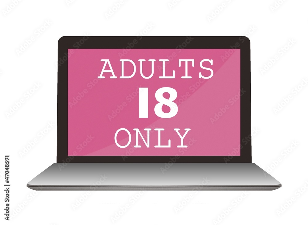Contenu pour adultes sur un ordinateur portable Contenu pour adultes sur un ordinateur portable