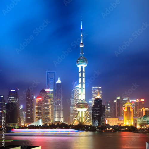 night shanghai skyline © chungking