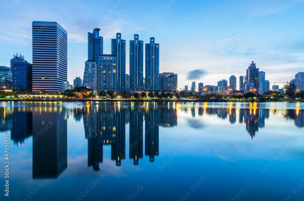 Naklejka premium Bangkok cityscape.