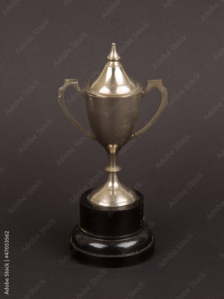 Very old trophy cup isolated Very old trophy cup isolated
