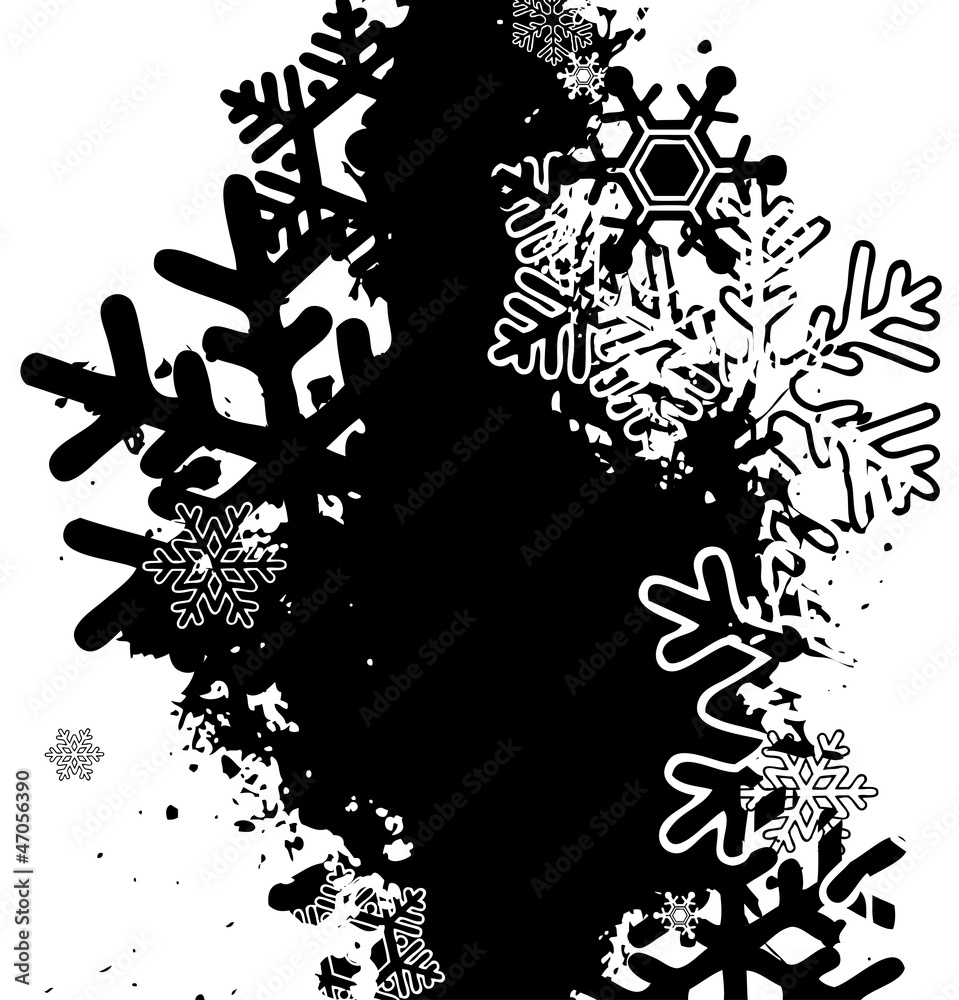 Obraz premium abstract background with snowflakes