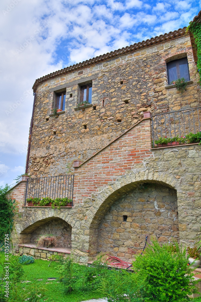 Castle of Valsinni. Basilicata. Italy.