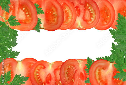 Fototapeta Naklejka Na Ścianę i Meble -  Tomato Frame