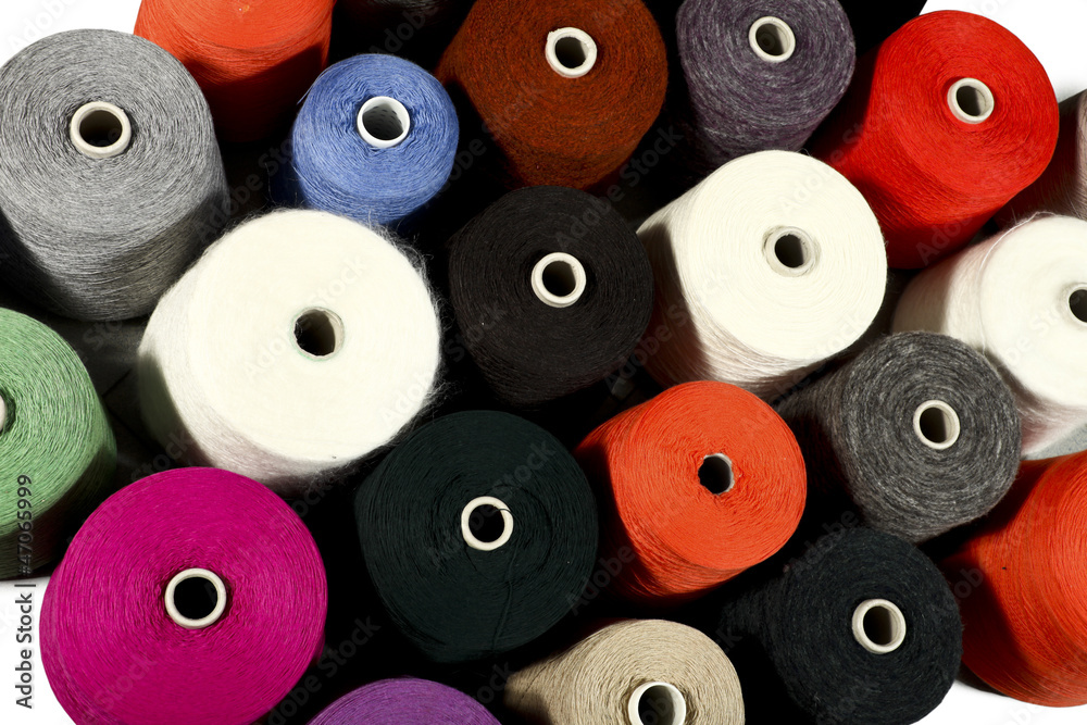 closeup of colorful thread on background closeup of colorful thread on background