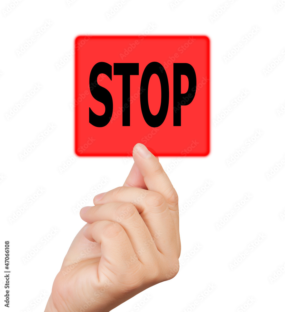 man hand touching button stop keyword man hand touching button stop keyword