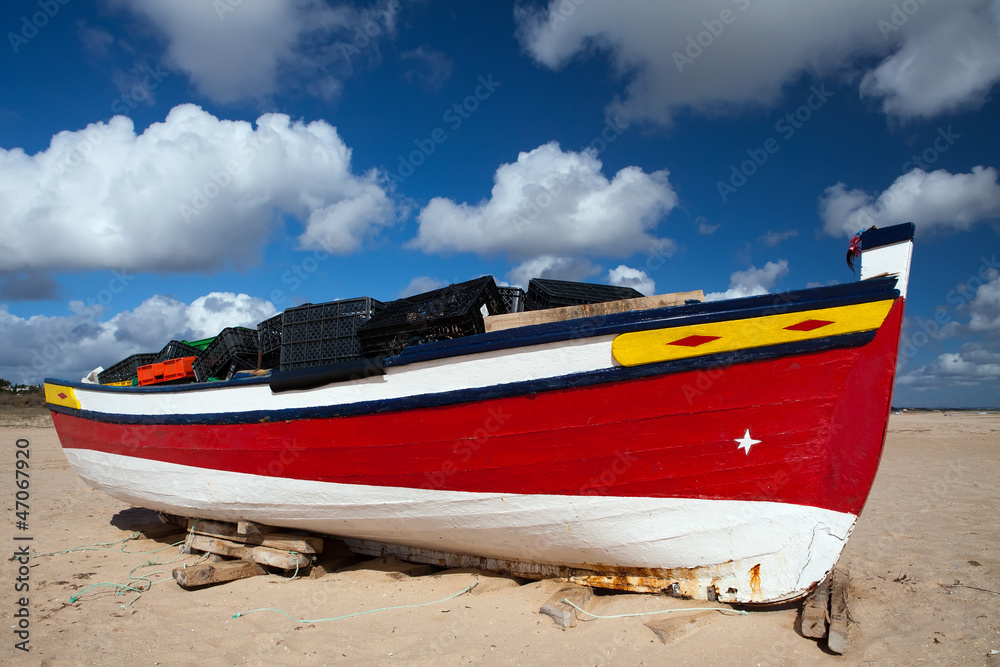 Fototapeta premium Fishing Boat, Lagos, Portugal