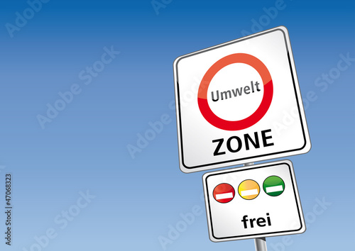 Umweltzonen-Schild Vektor Illustration