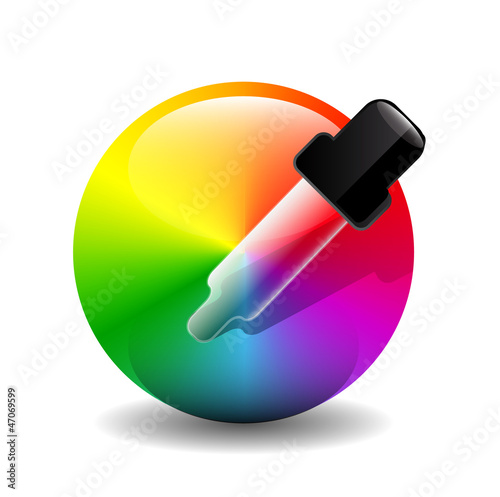 Vector color picker icon