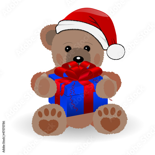 teddybär mit geschenk