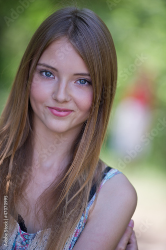 portrait of the beautiful girl