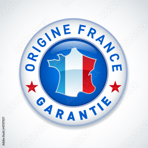 Made in France guaranteed label - Vector.