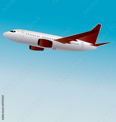 Vector illustration of an airplane