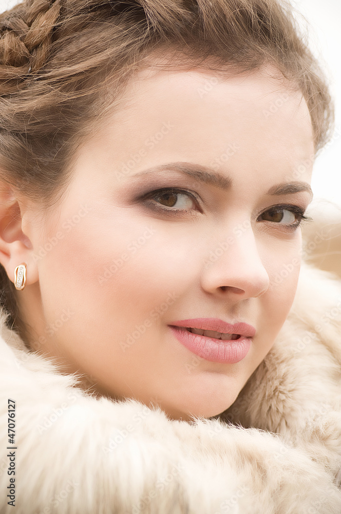 Portrait of beautiful young woman with makeup Portrait of beautiful young woman with makeup