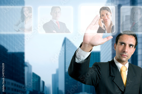 Human Resources concept: choosing the perfect candidate for the