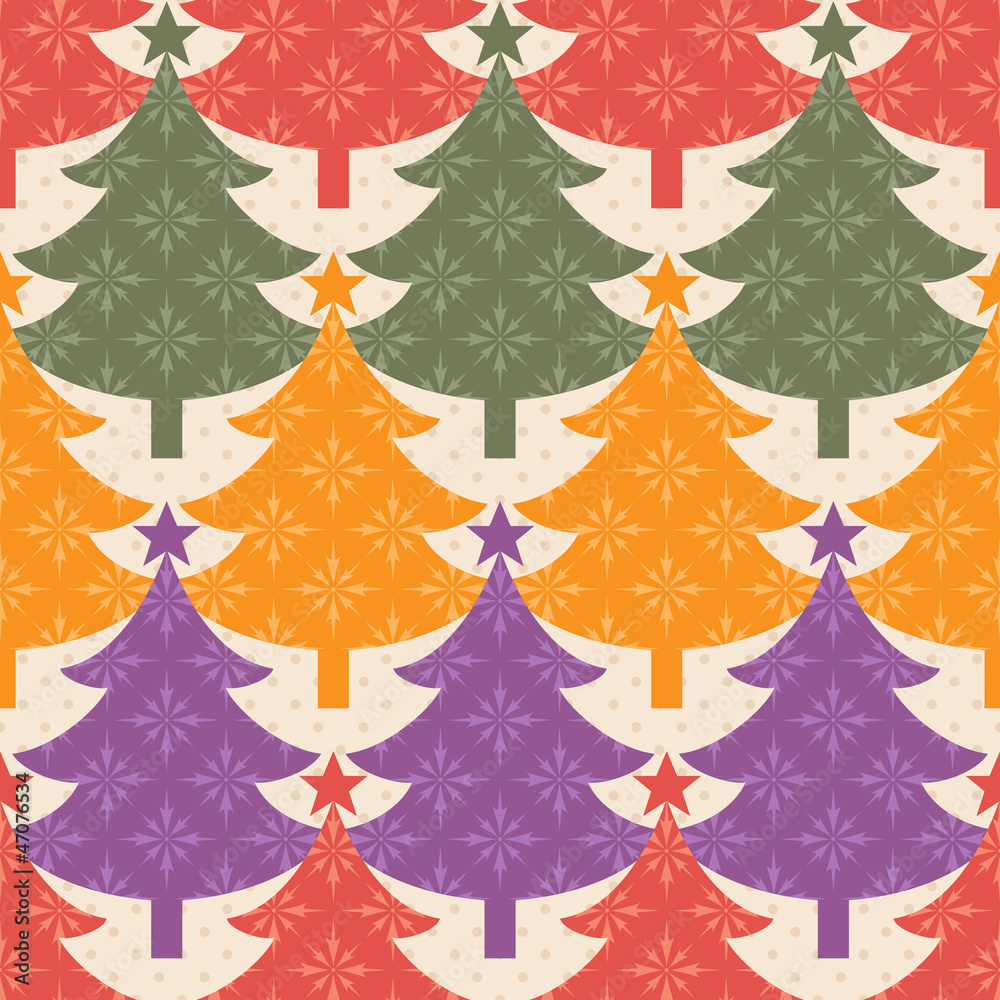 Obraz premium Christmas tree pattern