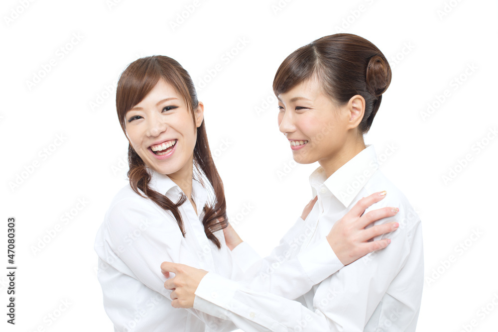 Beautiful asian businesswomen on white background Beautiful asian businesswomen on white background