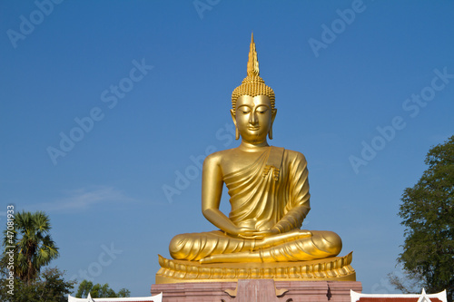 Golden Buddha statue in Thailand