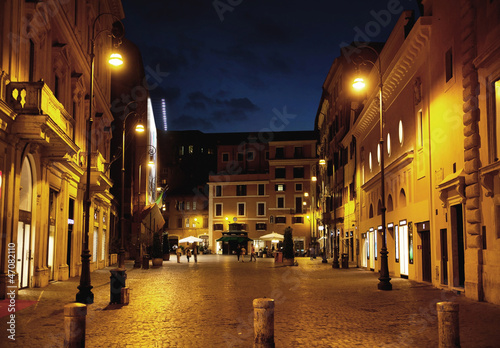 Fine shoot of street in the midnight