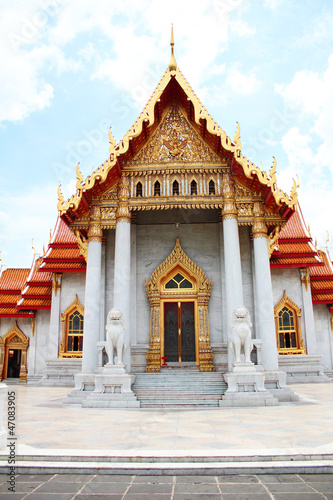 Buddhist temple in Bangkok  Thailand.