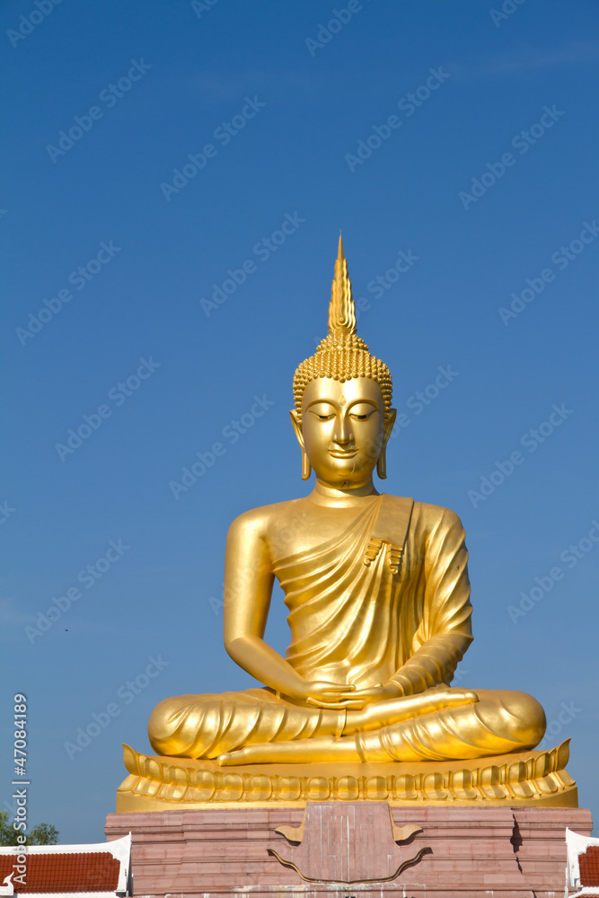 Golden Buddha statue in Thailand