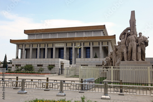 Monument in front of Mao's Mausoleum photo