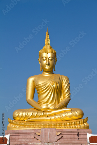 Golden Buddha statue in Thailand